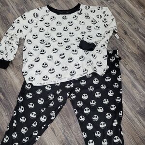 New Disney The Nightmare Before Christmas Long Sleeve pants PJ Set women's sz 3X
